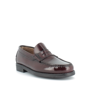 Mocasín de piel para hombre  Rojo 2