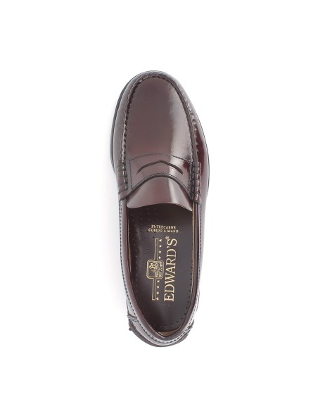 Mocasín de piel para hombre  Rojo